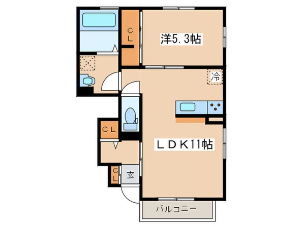 ハーベスト八番館の物件間取画像